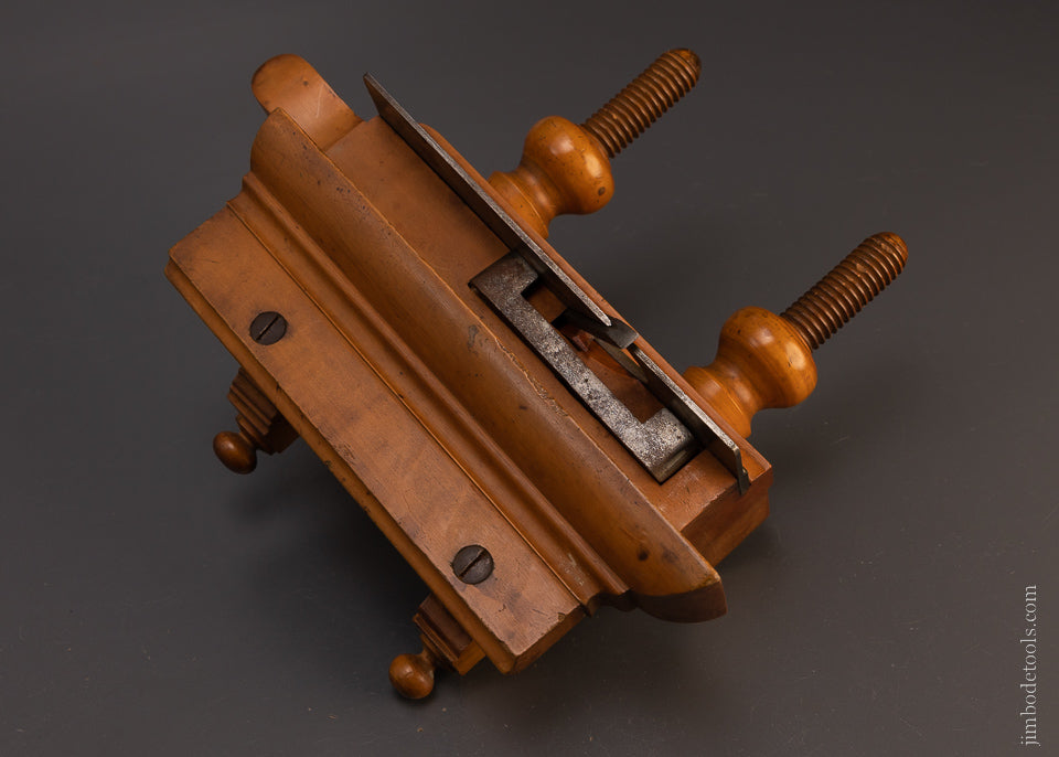 Extra Fine Solid Boxwood Screw Arm Plow Plane by OWASCO TOOL CO. - 107368