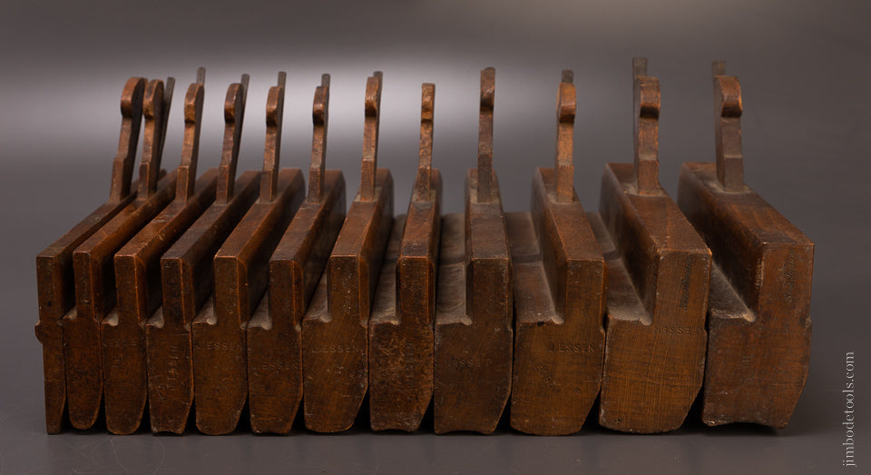 “AMES LONDON” Set of 12 Hollow & Round Moulding Planes - 107378