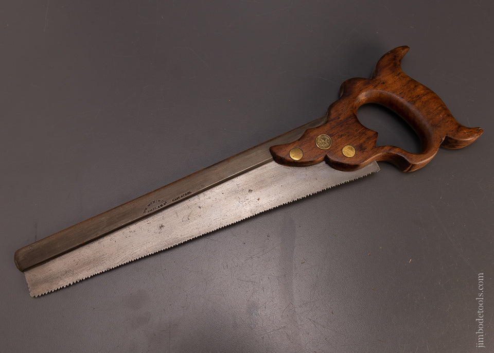 “WM. McNIECE PHILAD” Triple Cove Back Saw - 107383