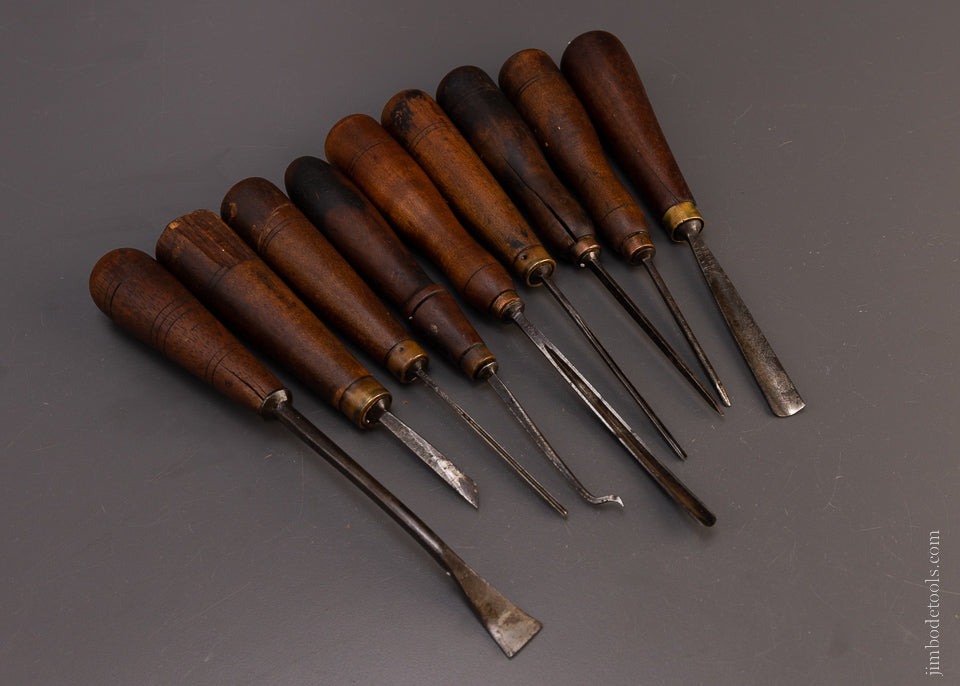 9 ADDIS Gouges Carving Chisels - 107416