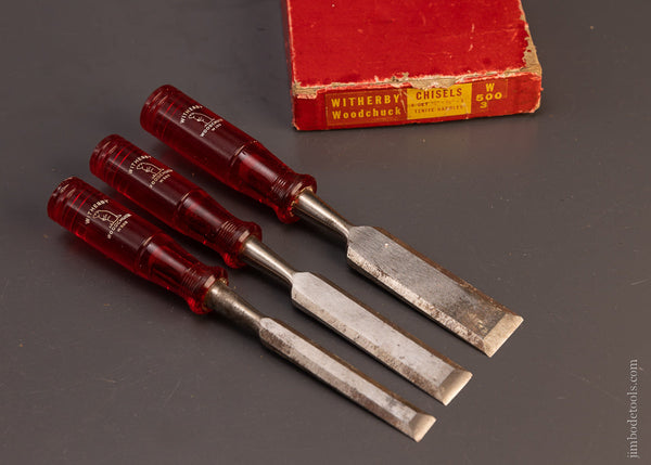 Set of 3 WITHERBY Chisels Mint in Box - 107424