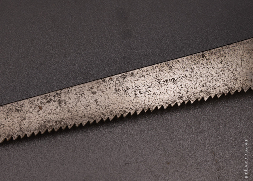 Elegant & Rare W. CRESSON PHILADA D-Handle Key Hole Saw - 107428