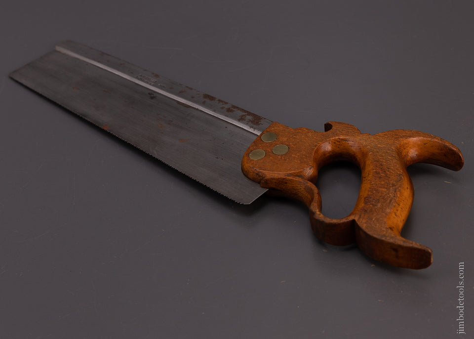 Very Rare “J.M. SMYLIE Patterson, N.J.” Back Saw - 107431