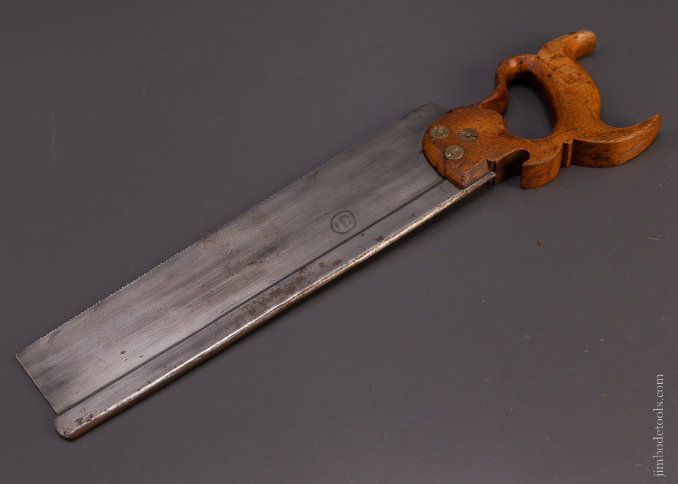 Very Rare “J.M. SMYLIE Patterson, N.J.” Back Saw - 107431