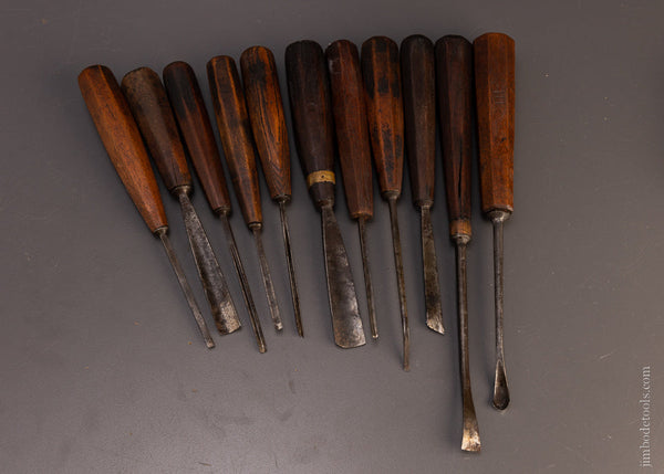 11 ADDIS Carving Chisels Gouges - 107440