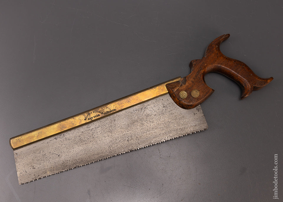 Rare BALDWIN HILL & CO. NEW YORK Back Saw - 107443
