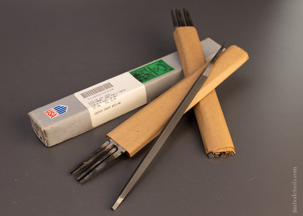 Full Unused Box of 10 NICHOLSON 8 Inch Extra Slim Taper Saw Files USA - 107477