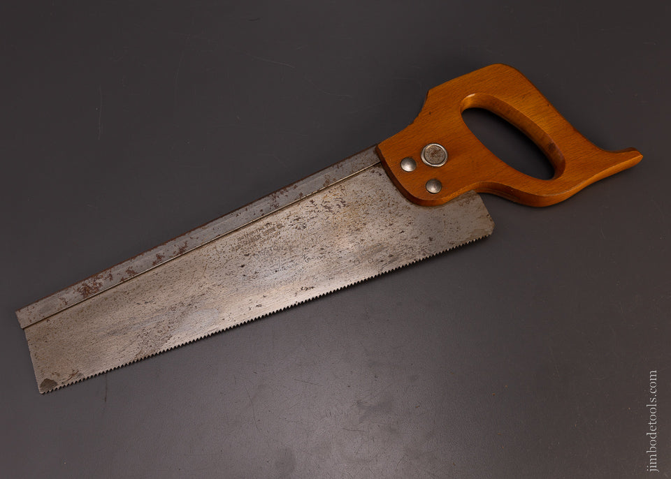 Unusual DISSTON 14 Inch Back Saw - 107489