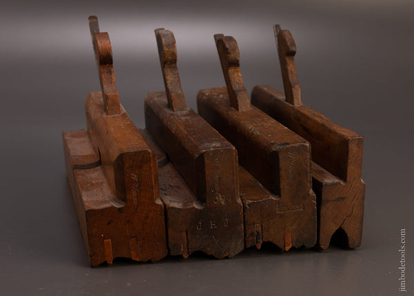 4 Complex Moulding Planes by W. VANCE Including a Gothic Bead - 107569