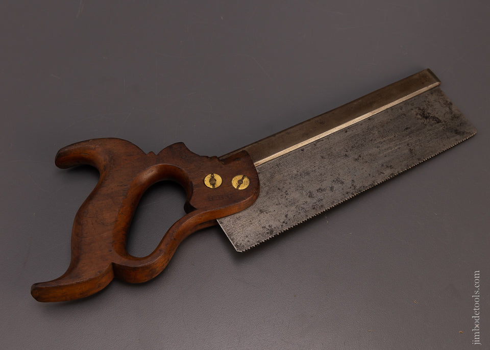 HENRY DISSTON (Pre-Son) Eagle Medallion 8 Inch Dovetail Saw - 107572
