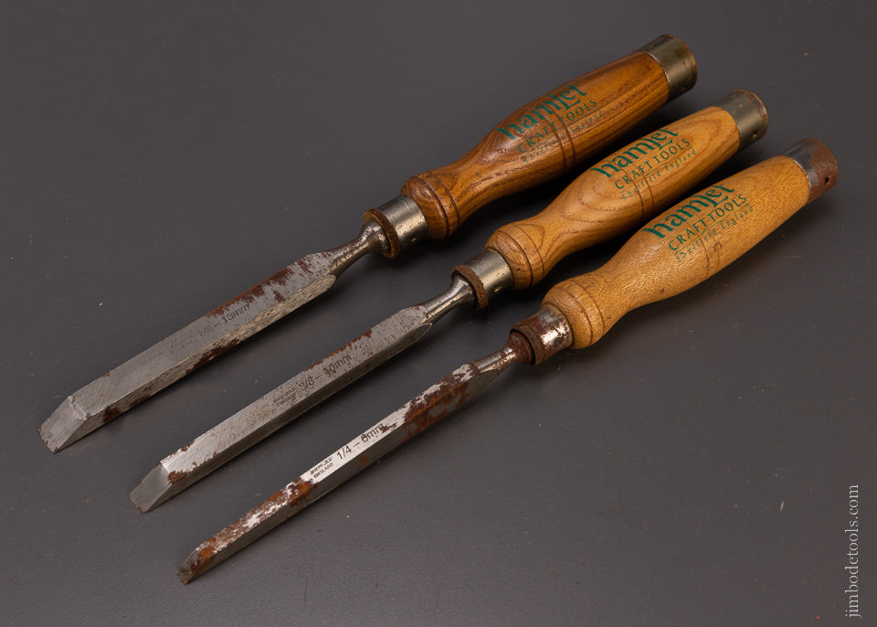 Extra Fine 1/4, 3/8 & 1/2 Inch Mortise Chisels HAMLET - 107574