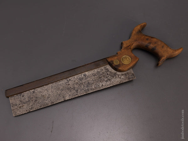 Early Split Screw Eagle Medallion Jackson Back Saw - 107591