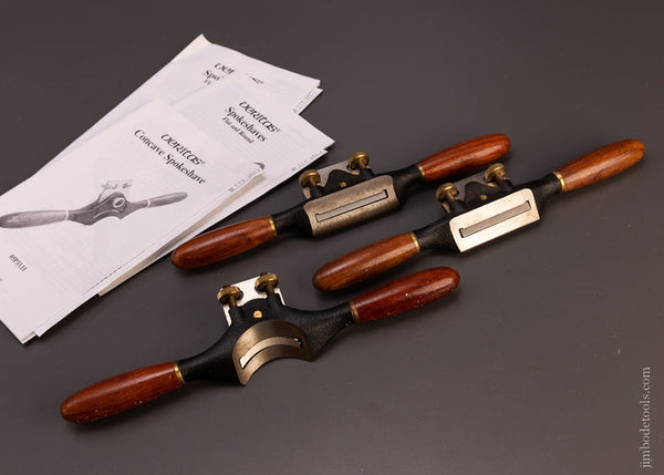 Set of 3 VERITAS Adjustable Spokeshaves - 107598 – Jim Bode Tools