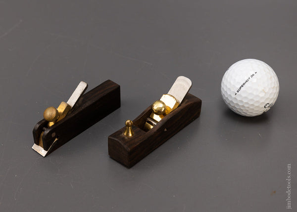 2 Miniature 3 Inch Rosewood Planes Mint - 107602