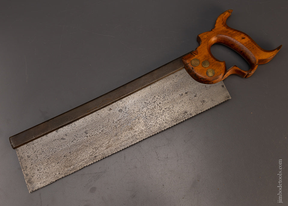 Rare W.B. GREGORY & CO. ALBANY Back Saw - 107620