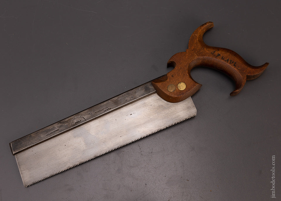 Rare JOHNSON & CONAWAY Double Eagle Back Saw - 107621