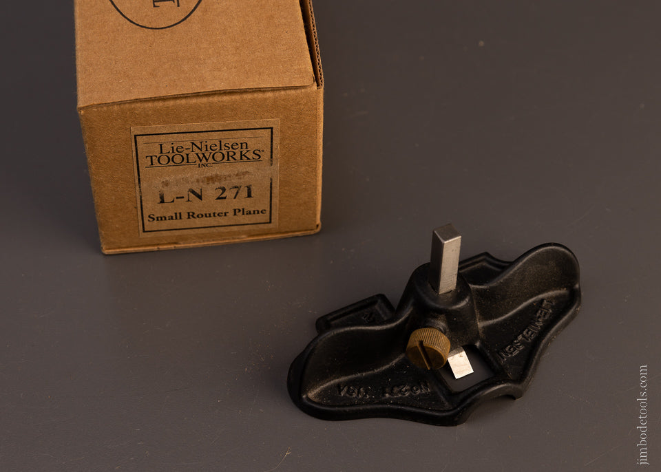 LIE NIELSEN No. 271 Small Router Plane Used, But Fine in Original Box - 107625