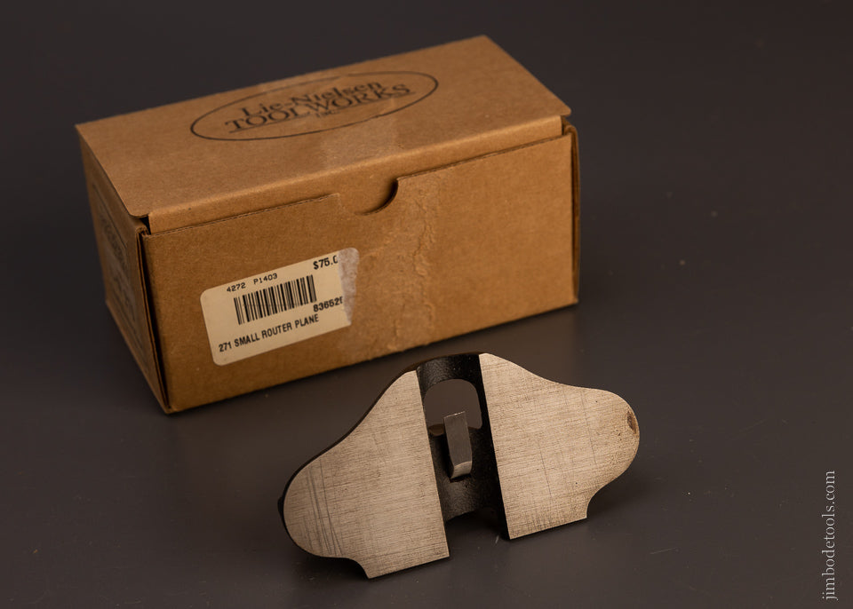 LIE NIELSEN No. 271 Small Router Plane Used, But Fine in Original Box - 107625