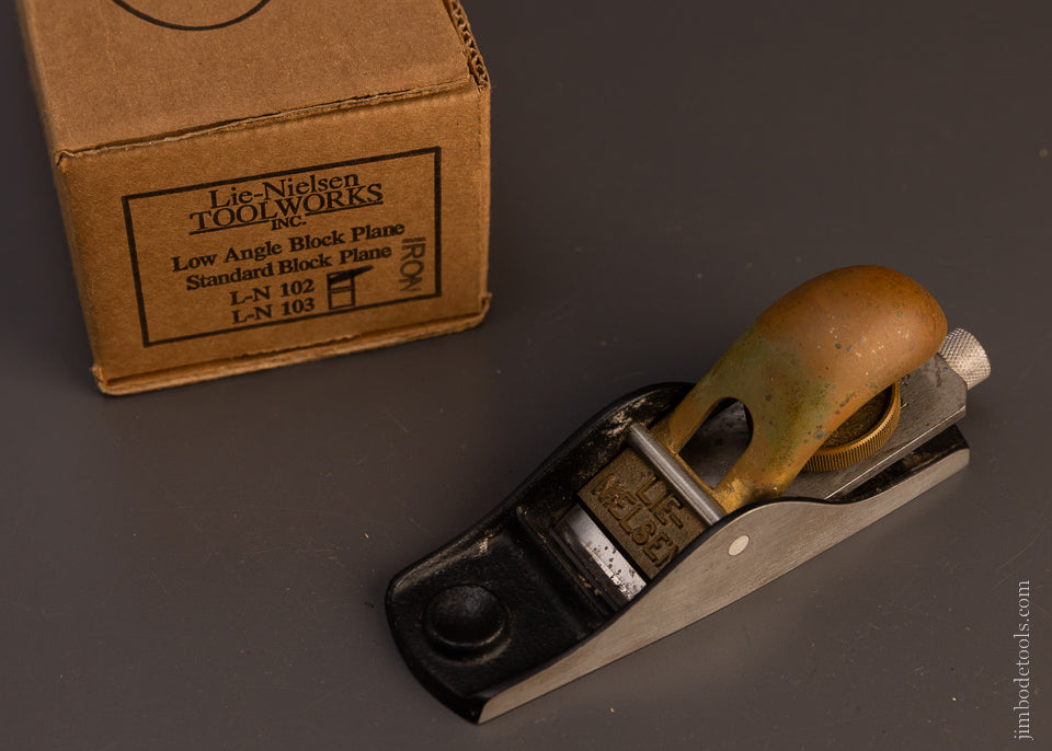 LIE NIELSEN No. 102 Low Angle Block Plane Used, But Fine in Original Box - 107641