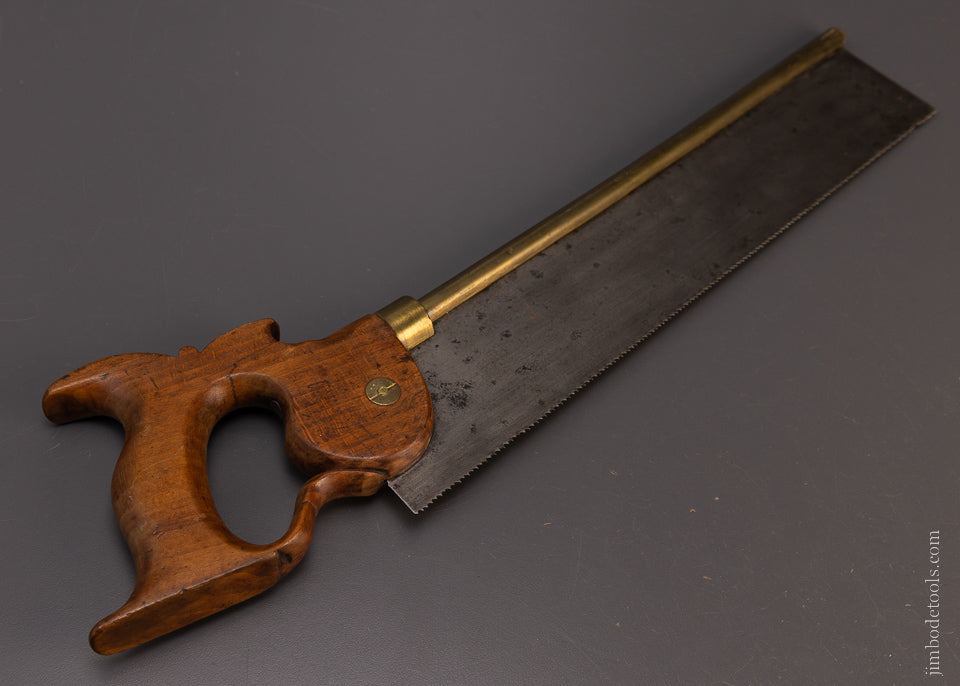 Rare ONLY KNOWN Example “WILLIAMSON’S PATENT” Brass Back Saw - 107652