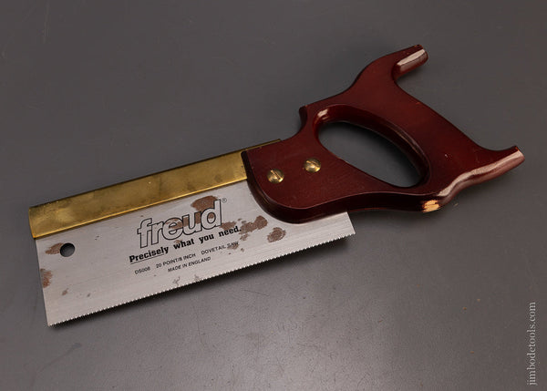 Unused 8 Inch Brass Back Dovetail Saw FREUD - 107675
