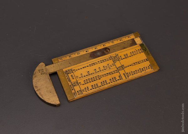 Near Mint Smallwood Boxwood Rope Caliper Rule - 107719