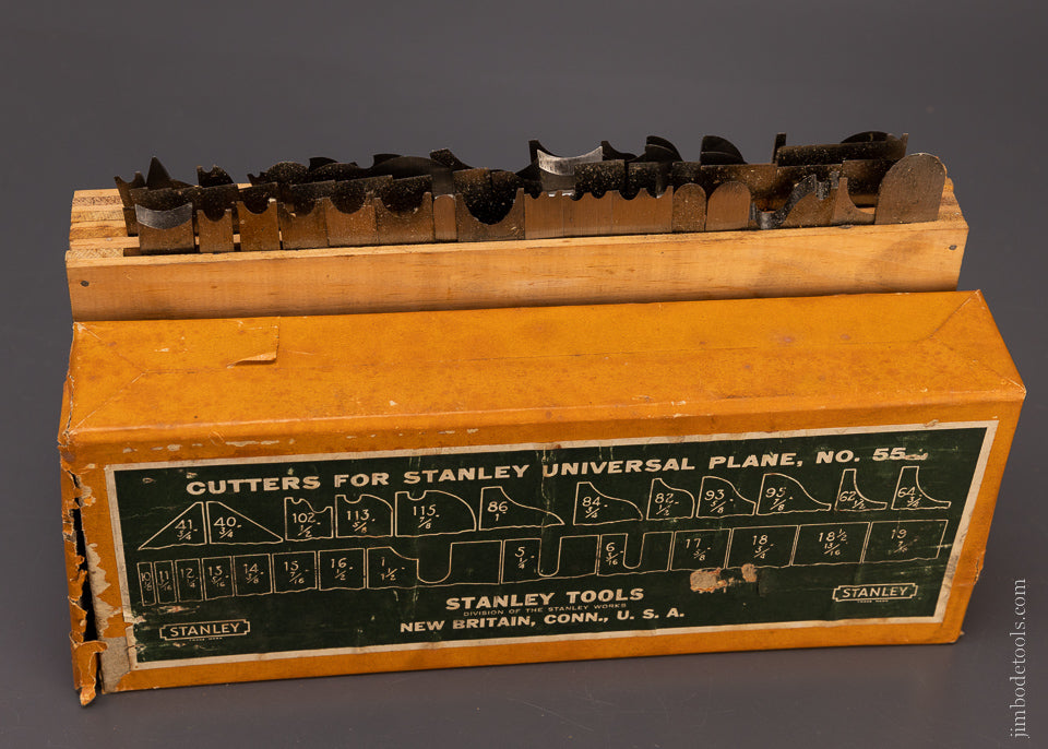 STANLEY No. 55 Combination Plane 100% Complete Mint & Unused in Original Box - 107730