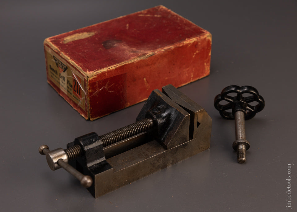MILLERS FALLS No. 217 Bench Drill Vise Mint in Box - 107744