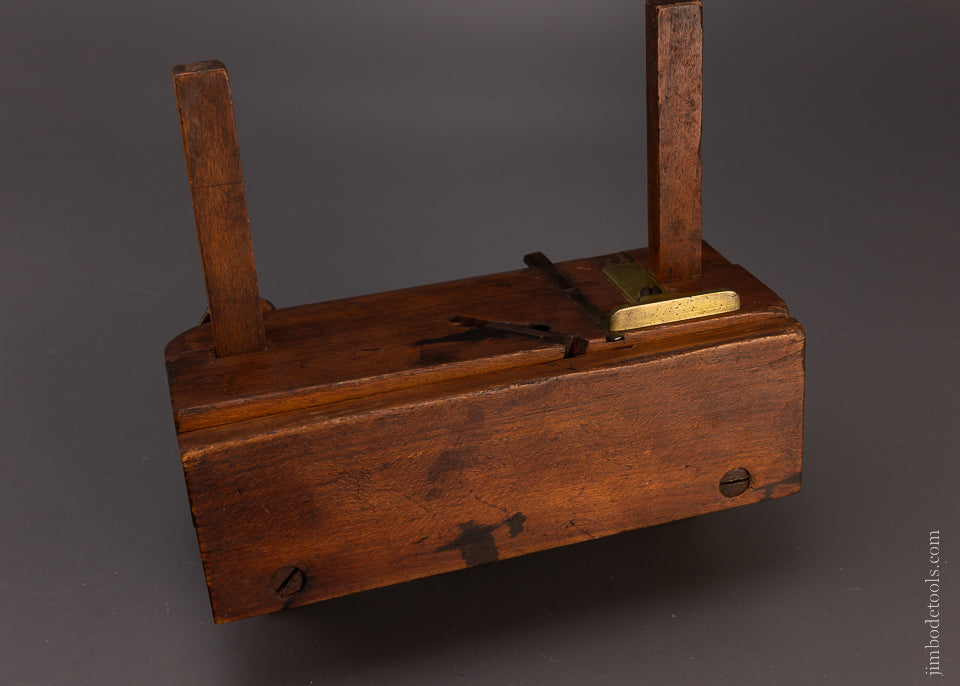 Rare P.H. MANCHESTER Moving Filletster Plane with Brass Thumb Screw Arms - 107748