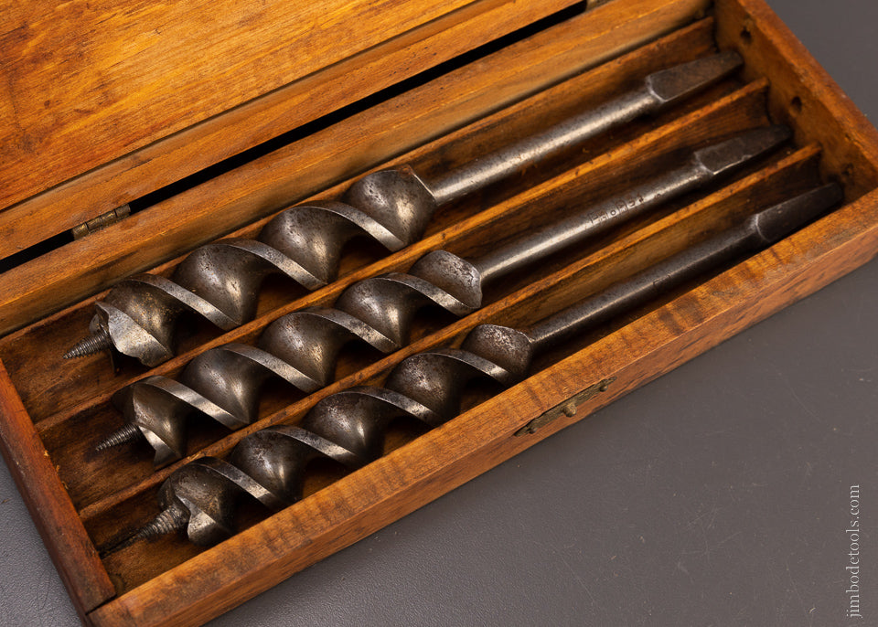 Extra Fine Set of 13 RUSSELL JENNINGS Auger Bits in Original Three Tiered Box - 107751