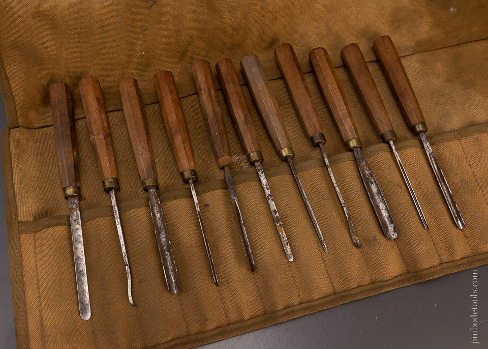 11 DIXON Carving Tools in Roll - 107763