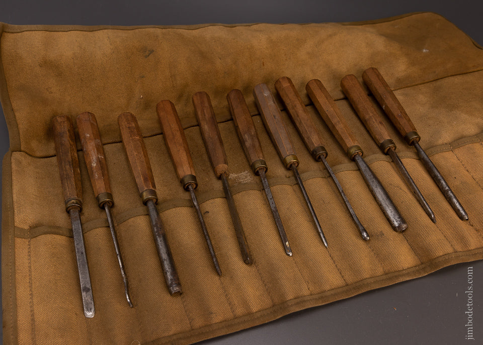 11 DIXON Carving Tools in Roll - 107763