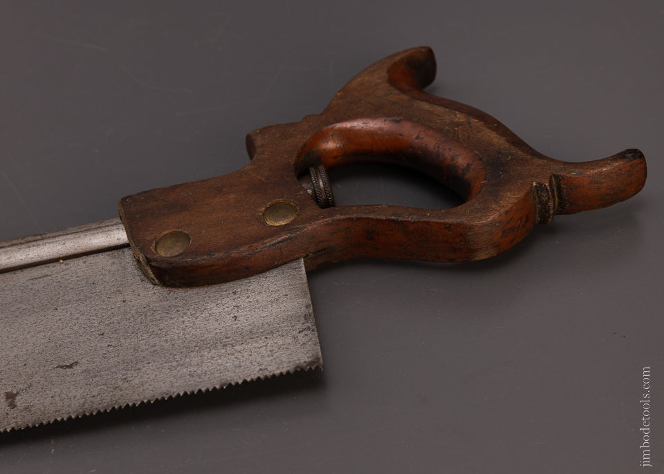 Rare Patented ? Back Saw with Blade Tensioning Device - 107771