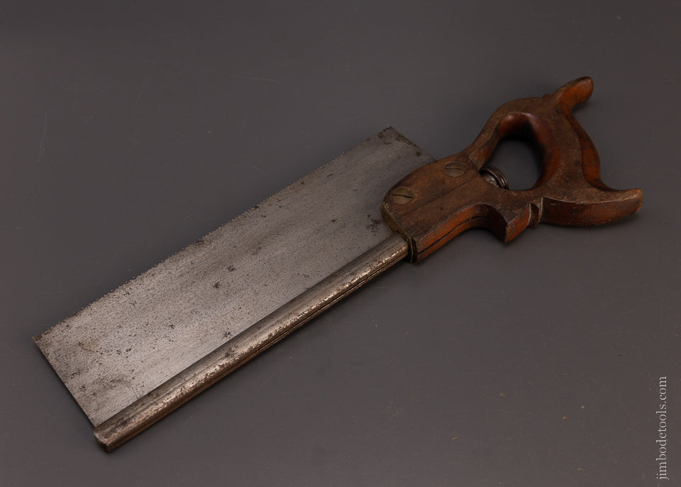 Rare Patented ? Back Saw with Blade Tensioning Device - 107771