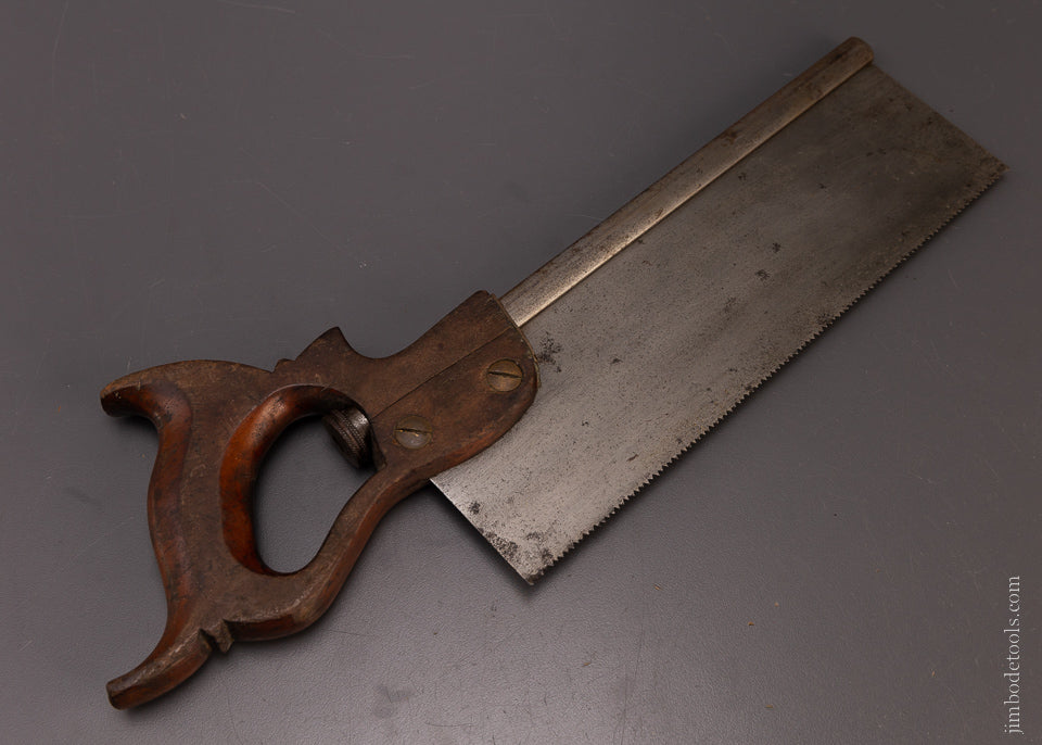 Rare Patented ? Back Saw with Blade Tensioning Device - 107771