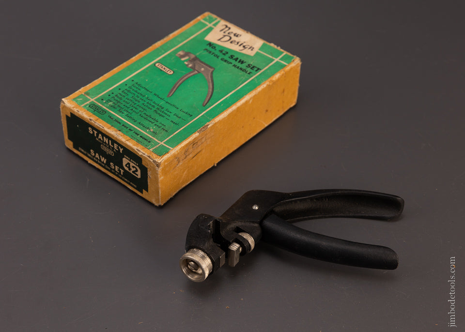STANLEY No. 42 Saw Set with Decal Mint in Box - 107774