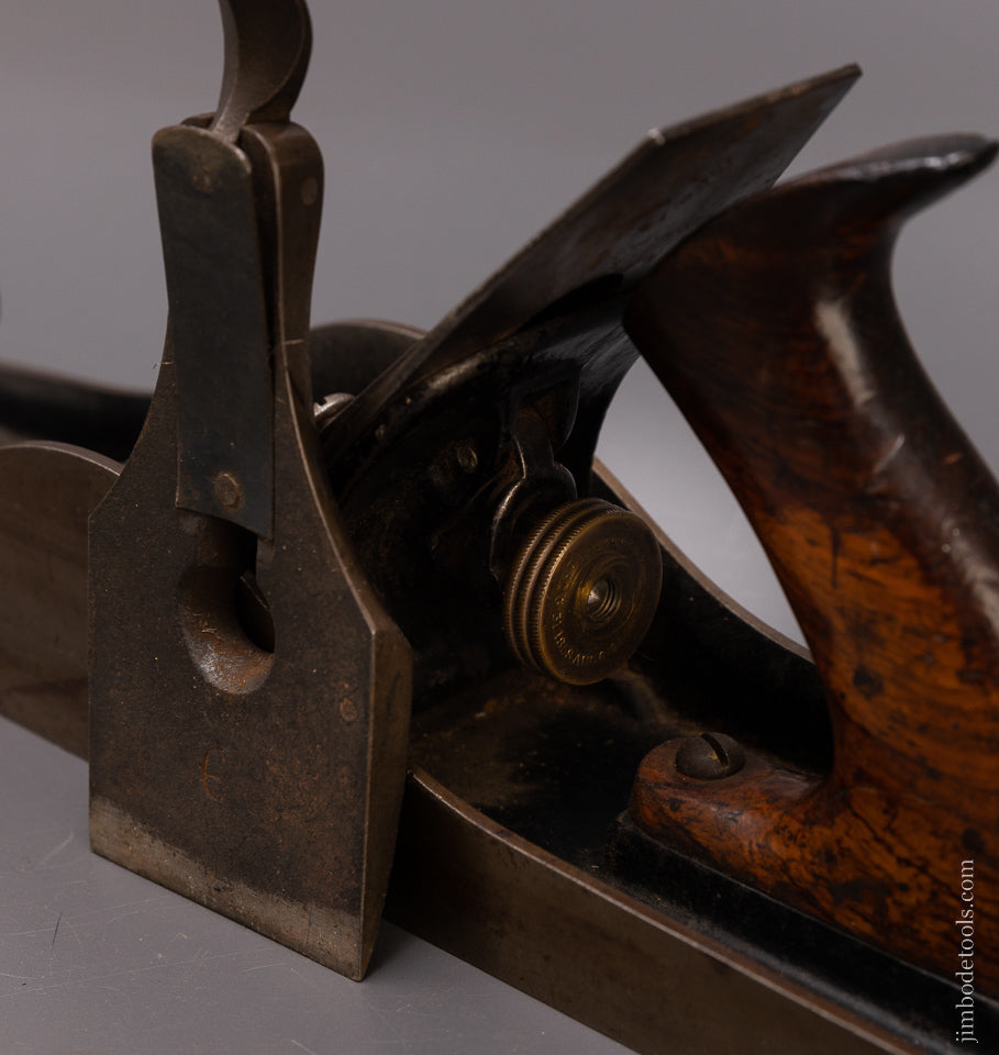 Fine STANLEY No. 7 Jointer Plane Type 2 Ca. 1869-72 Solid Nut & Cap - 107778