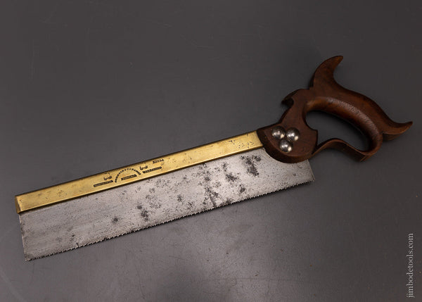 JOHNSON & CONAWAY PHILADA Double Eagle Brass Back Saw - 107794
