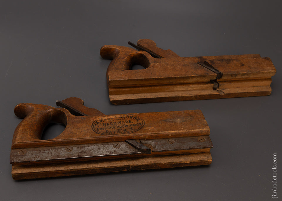 Fine Pair of D.R. BARTON 1 1/4 Inch Plank Planes Tongue & Groove Planes - 107794