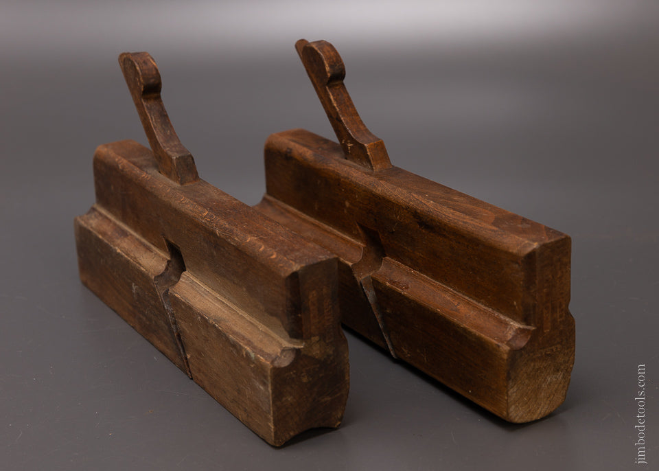 Fine Pair of A. SMITH REHOBOTH 11/8 Hollow & Round Planes - 107803