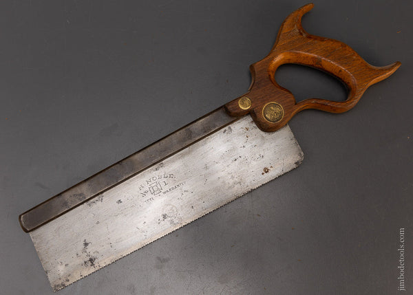 Fine J.H. NOBLE (RICHARDSON) Early Split Screw Back Saw - 107843