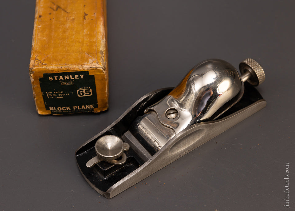 STANLEY No. 65 Low Angle Block Plane Mint in Box - 107872