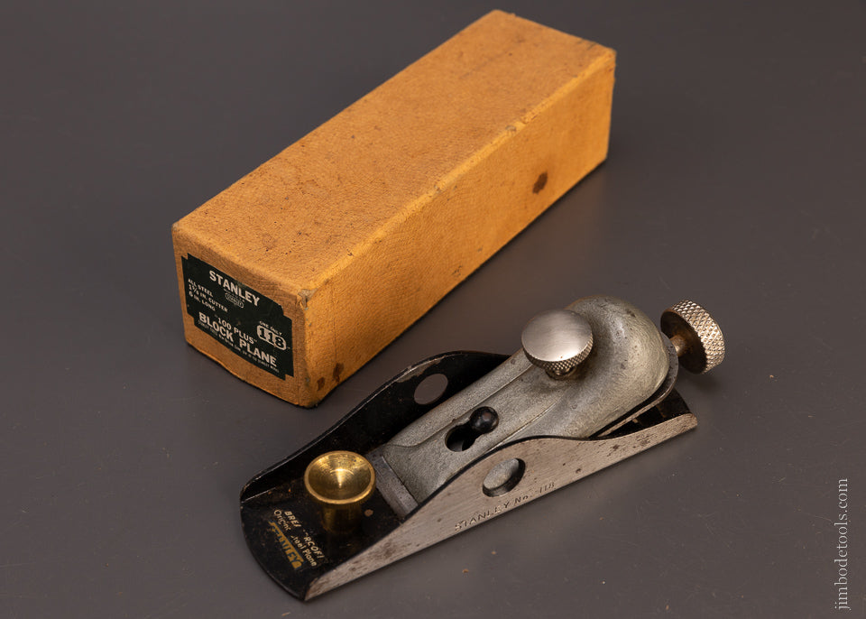 STANLEY No. 118 Low Angle Block Plane Near Mint in Box- 107873