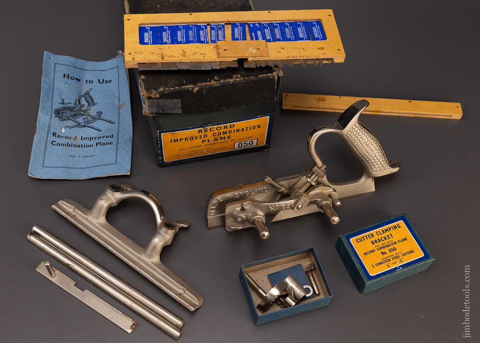 RECORD No. 050 Combination Plane 100% Complete Mint in Box - 107880