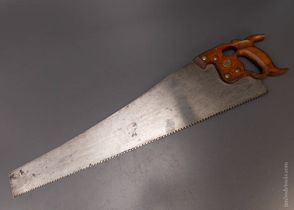 Fine, Sharp DISSTON D-8 Thumb Hole Rip Hand Saw - 107882