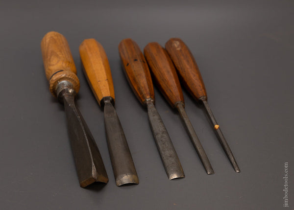 5 ADDIS Carving Chisels Gouges - 107896 – Jim Bode Tools