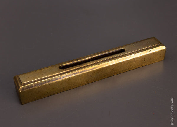 8 3/4 inch Brass and Mahogany Level - 107908