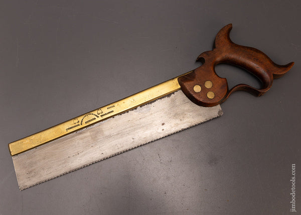 JOHNSON & CONAWAY PHILADA Double Eagle Brass Back Tenon Saw -  107920
