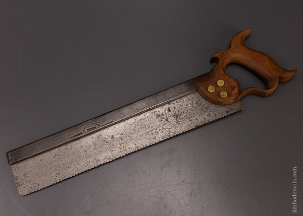 Early JOHNSON & CONAWAY PHILADA 14 Inch Back Saw - 107921