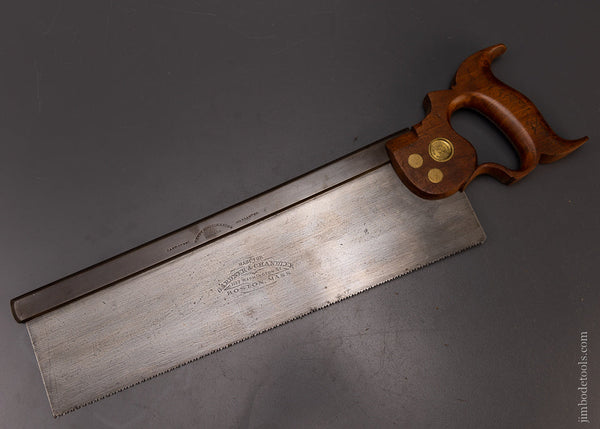 Phenomenal Dual Mark DISSTON & GARDNER & CHANDLER BOSTON Back Saw - 107938